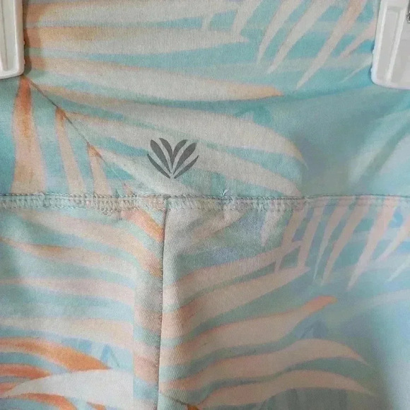 Forever 21 Size Small Pink and Blue Tropical Leggings Yoga Leggings - Picture 5 of 7
